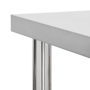 โต๊ะทำงานครัวเชิงพาณิชย์พร้อมล้อเลื่อน ขนาด 23.6x11.8x33.5 นิ้ว ผลิตจากสแตนเลส - Product Image 5