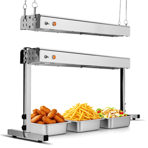 HT 24H Estándar Estadounidense 110V 750W Equipo de Calentamiento Eléctrico de Acero Inoxidable Plateado con Soporte de Cadena, Doble Modo (Calentador Colgante) - Product Image 2