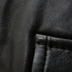 Chaqueta de Cuero Genuino Vintage de Alta Calidad para Hombre, Impermeable, Transpirable, con Cuello de Embudo, Nueva Llegada, a la Moda - Product Image 4