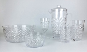 Gobelets en plastique incassables au design diamant pour mariage, fête, extérieur - Product Image 6