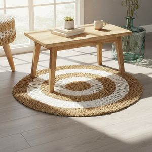 Handmade and Durable Water Hyacinth Rug for Living Rooms and Bedrooms Seagrass Straw Kitchen Mats Made in Vietnam - Product Image 6