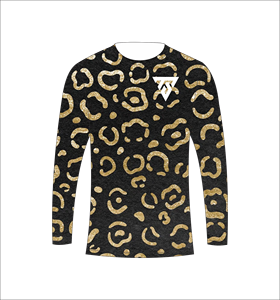 Mens Black Gold Leopard Print Long Sleeve T Shirt Casual Crew Neck <b>Animal</b> <b>Pattern</b> Fashion Streetwear Tee Lightweight Comfortable - Product Image 2
