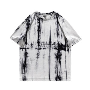 เสื้อยืดผ้าคอตตอนถักเนื้อหนัก 100% ลายกราฟิก Tie-Dye น้ำหนัก 180gsm สีไล่ระดับนุ่มนวล สไตล์สตรีทแวร์ ยูนิเซ็กส์ พิมพ์ลายตามสั่งสำหรับผู้ชาย - Product Image 5