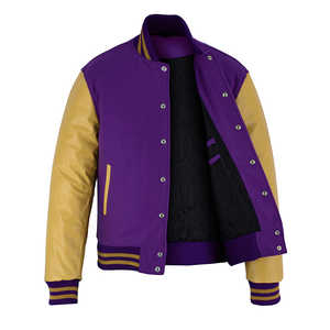 Chaqueta Universitaria de Béisbol Bordada Personalizada Estilo Vintage para Hombre, Ropa Urbana, Uniforme Escolar OEM - Product Image 4