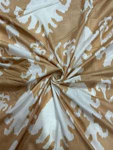 Tissu en coton biologique imprimé géométrique style Ikat pour vêtements, sacs, projets d'artisanat, décoration intérieure - Vente en gros au mètre - Product Image 5