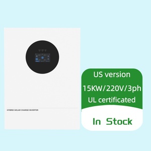 Convertisseur solaire hybride triphasé standard américain 15 kW, entrée 40-60 V, sortie basse tension 220 V, IP20, DC/AC, efficacité 92 %, 50/60 Hz, UL1741 - Product Image 1
