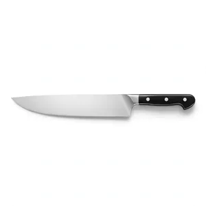 Cuchillo de Chef de 10 Pulgadas con Hoja Plateada y Mango Negro de Tres Remaches, Herramienta de Cocina para Cortar Verduras, Frutas, Hierbas y Preparar Alimentos en Casa - Product Image 3