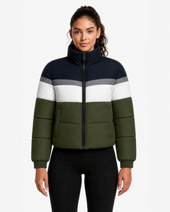 <b>Womens</b> Reversible Puffer Jacket Double Side Quilted <b>Winter</b> <b>Coat</b> Warm <b>Padded</b> Bubble Outerwear Casual Full Zip Wholesale Supplier - Product Image 2