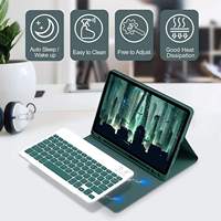 Casing Keyboard Nirkabel dengan Slot Pena untuk Samsung Tab A9 Plus SM-X216 X210 11 Inch A11 Plus 2025 Penutup Tablet Magnetik