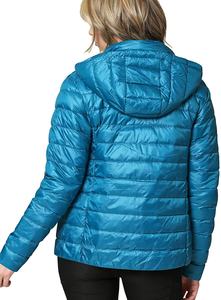 Chaquetas de otoño e invierno para mujer, chaqueta holgada con capucha, con cuello de piel sintética, con burbuja, talla grande, 100% - Product Image 2