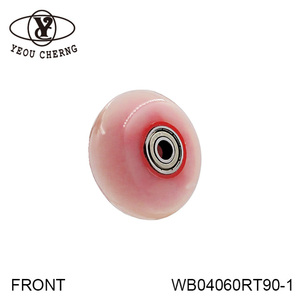 Compact PU Carry-On Suitcase Roller 60x24mm Red PP Core for Luggage Parts - Product Image 4