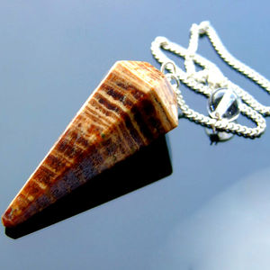 ลูกตุ้ม aragonite รักษาความคงตัวตามธรรมชาติสำหรับการแสดงพลังงานความรักและแร่ธาตุเป็นศูนย์กลางหัวใจ - Product Image 2