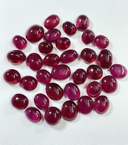 100% Natural <b>Ruby</b> Cabochon Reddish Pink 151 Carat Heat & Treated Oval Shape Fine Quality Loose Gemstone for Jewelry Making - Product Image 2