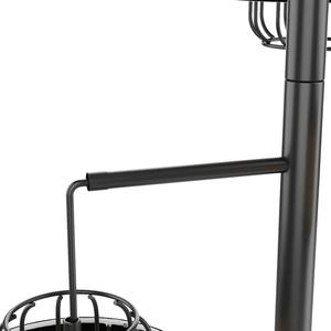 Lampe sur pied élégante avec abat-jour en tissu blanc et base stable pour un éclairage intérieur moderne - Product Image 3