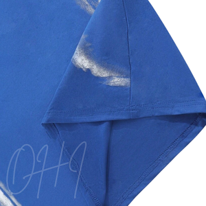 Camiseta Raglán Azul Lavado Personalizable, Estilo Urbano Moderno, Fabricante al por Mayor, OEM ODM, Ropa de Moda - Product Image 6