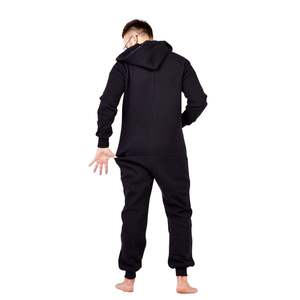 Classic Man Onesie Soft Fleece Hooded Pajama <b>Jumpsuit</b> Winter <b>Lounge</b> Man Onesie Warm Full Body Adult Sleepwear Casual Wholesale - Product Image 2