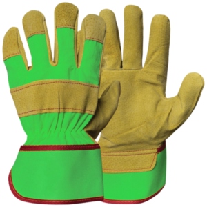 Gants de sécurité industriels en cuir de buffle de qualité supérieure, résistants à la chaleur, certifiés CE, épaisseur 11 oz - Product Image 3