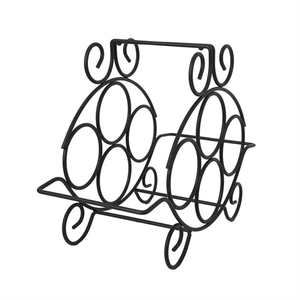 Porte-bouteilles à vin en métal, accessoires de cuisine et de bar, porte-bouteilles à vin rouge en métal, design spécial, rangement, porte-bouteilles à vin en métal - Product Image 1