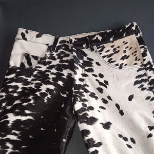 Authentic <b>men's</b> Cowhide <b>Leather</b> <b>Pants</b> Handmade Winter Trousers with High Waist Flat Front and Cowhide <b>leather</b> - Product Image 3