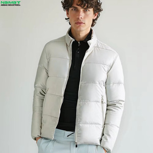 Vintage Wash Acid Wash Puffer <b>Jacket</b> Men Retro Jean Fabric Thick <b>Padded</b> Bubble Coat Streetwear Winter Wear - Product Image 6