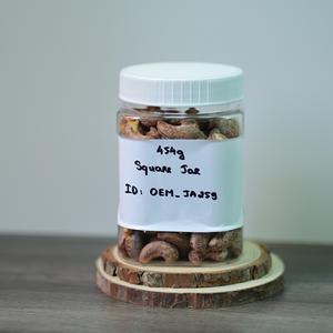 ขวดโหลทรงสี่เหลี่ยม (ฝาสีเหลือง) ถั่วเม็ดมะม่วงหิมพานต์คั่วระดับพรีเมียมปรับแต่งได้ตามต้องการรับการรับรองมาตรฐาน ISO ออร์แกนิก500กรัม (เค็มๆเนย) - Product Image 6