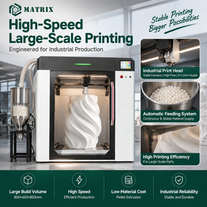 Imprimante 3D à granulés grand format, système d'impression FGF industriel pour la production de prototypes de meubles et de maquettes architecturales - Product Image 2