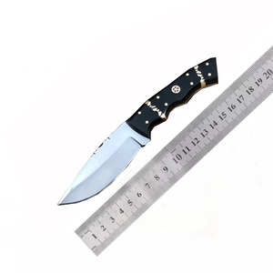 Cuchillo de Hoja Fija de Acero de Damasco Personalizable de Alta Calidad, Borde Liso, 1 Año de Garantía, Venta al por Mayor, Fácil de Transportar, Cuchillo para Senderismo y Camping - Product Image 6
