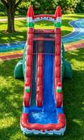 Toboggan aquatique gonflable professionnel de 6 m pour piscine, château gonflable, certifié CE, garantie 3 ans, usage commercial