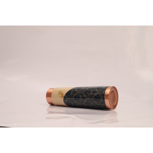 Handcrafted Designer Pure Copper Water <b>Bottle</b> Ayurvedic Leak Proof Jointless <b>Flask</b> for Yoga Gym & Corporate Gifting - Product Image 5