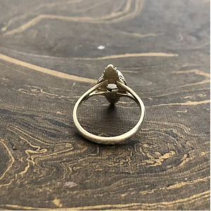 Natural <b>Moonstone</b> <b>Ring</b> Set Sterling Silver Elegant Design Band for Everyday Wear & Best Anniversary Gift Jewelry Accessories - Product Image 2