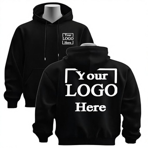 Sweat-shirt à capuche personnalisé pour homme avec photo/texte, en polaire, polyester/coton, coupe-vent, avec poche kangourou et poche avant, lavable en machine - Product Image 1