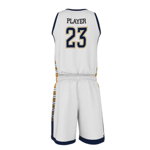 Maillot et short de basket-ball d'équipe réversible personnalisé par sublimation respirante à la mode uniformes de basket-ball réversibles - Product Image 5