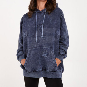 Sudadera con Capucha Estilo Acid Wash para Mujer, Tejido Transpirable, Look Casual Relajado, Gran Venta - Product Image 3