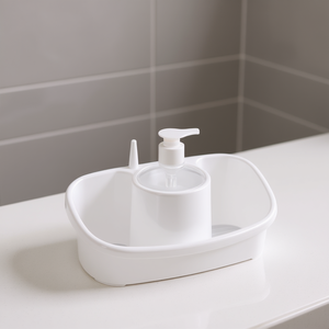 Dispenser di Sapone in Plastica con Pompa 200Ml per Uso in Bagno - Product Image 3