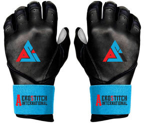 Guantes de Bateo de Béisbol Profesionales de Piel de Cabra con Puño Largo, Guantes de Bateo de Softbol Profesionales Unisex - Product Image 1