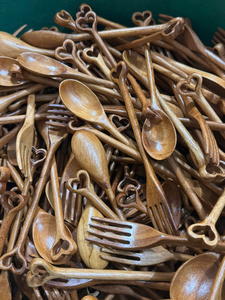 Wooden Set <b>Spoon</b> Vintage Design Custom Engraving OEM Factory Production - Product Image 4