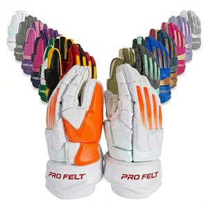 Gants de hockey sur glace personnalisables, faible MOQ accepté, vente en gros, protection légère, haute adhérence, équipement sportif durable - Product Image 1