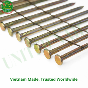 15 Degree 2" x 0.099 Smooth Shank Coil <b>Nails</b> with Checkered Head for Pneumatic Gun - Product Image 5