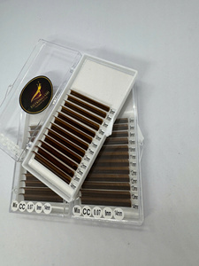 Professional Individual <b>Lash</b> Extensions Tray Matte Black Korean PBT Classic <b>Volume</b> Eyelashes Custom Wholesale - Product Image 1