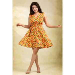 Robe courte en coton style bohème pour soirée, robe mini décontractée d'été pour femme, tenue confortable et respirante - Product Image 4