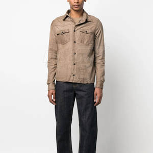 Chemise en cuir pour homme, design personnalisé 2026, 100% coton, légère, de qualité supérieure - Product Image 2