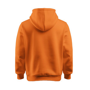 Sudadera con Capucha de Forro Polar para Hombre, Color Naranja, con Logotipo Personalizado Bordado, Sudadera Informal con Bolsillo Delantero - Product Image 2