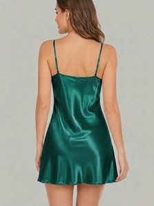 Camisón Ligero de Satén para Mujer, Vestido de Dormir Sexy y Sedoso - Product Image 2
