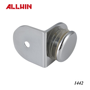 Solid Brass Swivel Glass Clamp Hinge Connector for Folding Doors <b>Hardware</b> - Product Image 4