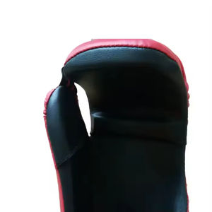 Leather Boxing Kickboxing Muay Thai Training Gloves with Adjustable <b>Wrist</b> Strap and Moisture Wicking for Closure <b>Bag</b> - Product Image 5