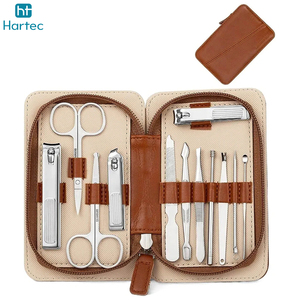 Travel Size Professional Stainless Steel Manicure and Pedicure Set Matte Finish Cuticle Nipper Nail Clipper Grooming Kit - Product Image 2