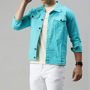 Wholesale Custom Logo Casual Button <b>Men</b> Winter Denim <b>Jeans</b> Jacket Waterproof Breathable Eco-Friendly Quick Dry Outdoor Use <b>for</b> - Product Image 4