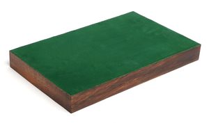 Plateau de jeu en bois écologique avec blocs numérotés, surface en feutre vert, bois peint imitation antique, décoration de Noël - Product Image 5