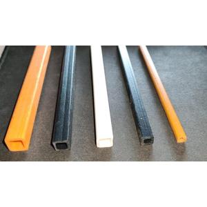Rigid Black PVC Square Hollow Section <b>Plastic</b> <b>Tube</b> for Furniture Frames Structural Support and Industrial Fabrication - Product Image 6