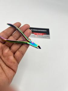Rainbow Multi Color Professional Cuticle Nipper <b>Tool</b> For Manicure Pedicure Toe <b>Nail</b> Cleaning Custom Jaw Size Stainless Steel - Product Image 6